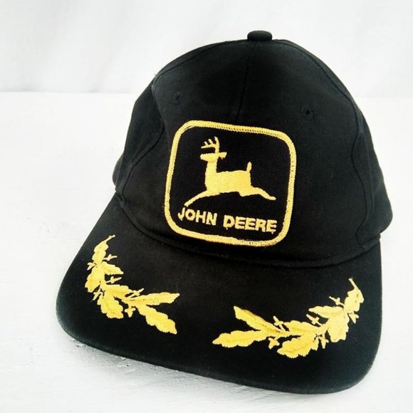 John Deere snapback Black with Gold Wings Vintage Rare NPC Louisville - Picture 3 of 6